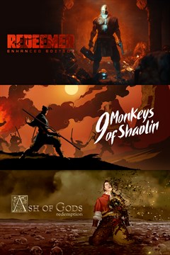 Cover poster for 9 Monkeys of Shaolin + Ash of Gods + Redeemer: Bundle