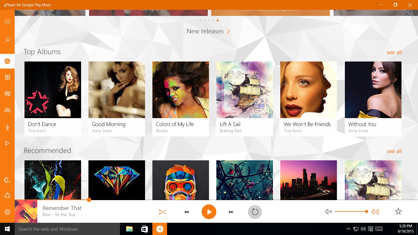 gPlayer for Google Play Music PRO