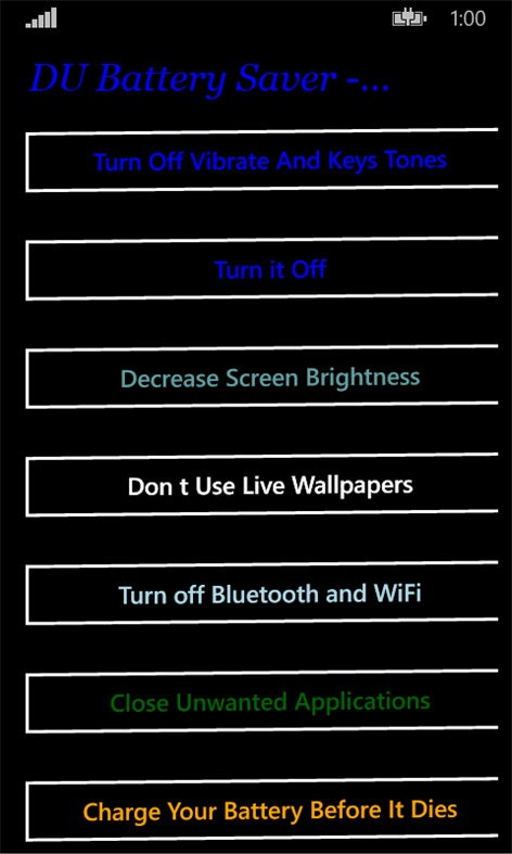 DU Battery Saver Battery care Screenshots 1