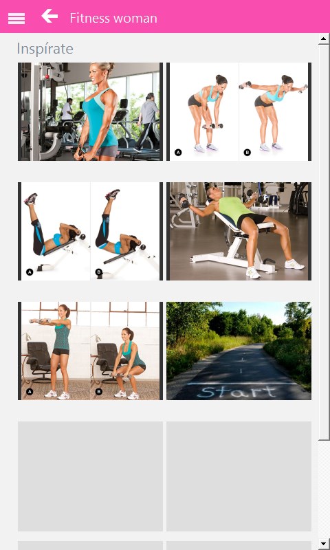 Fitness woman screenshot