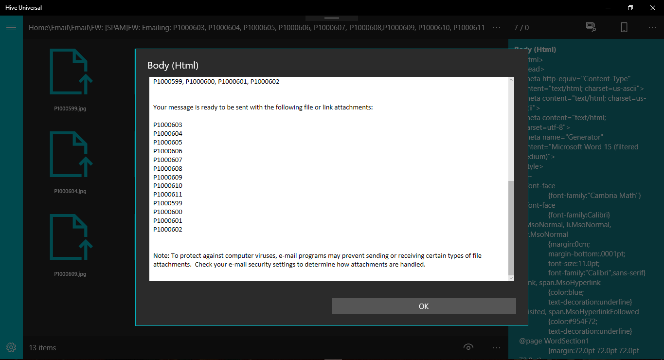 Windows software Hive.