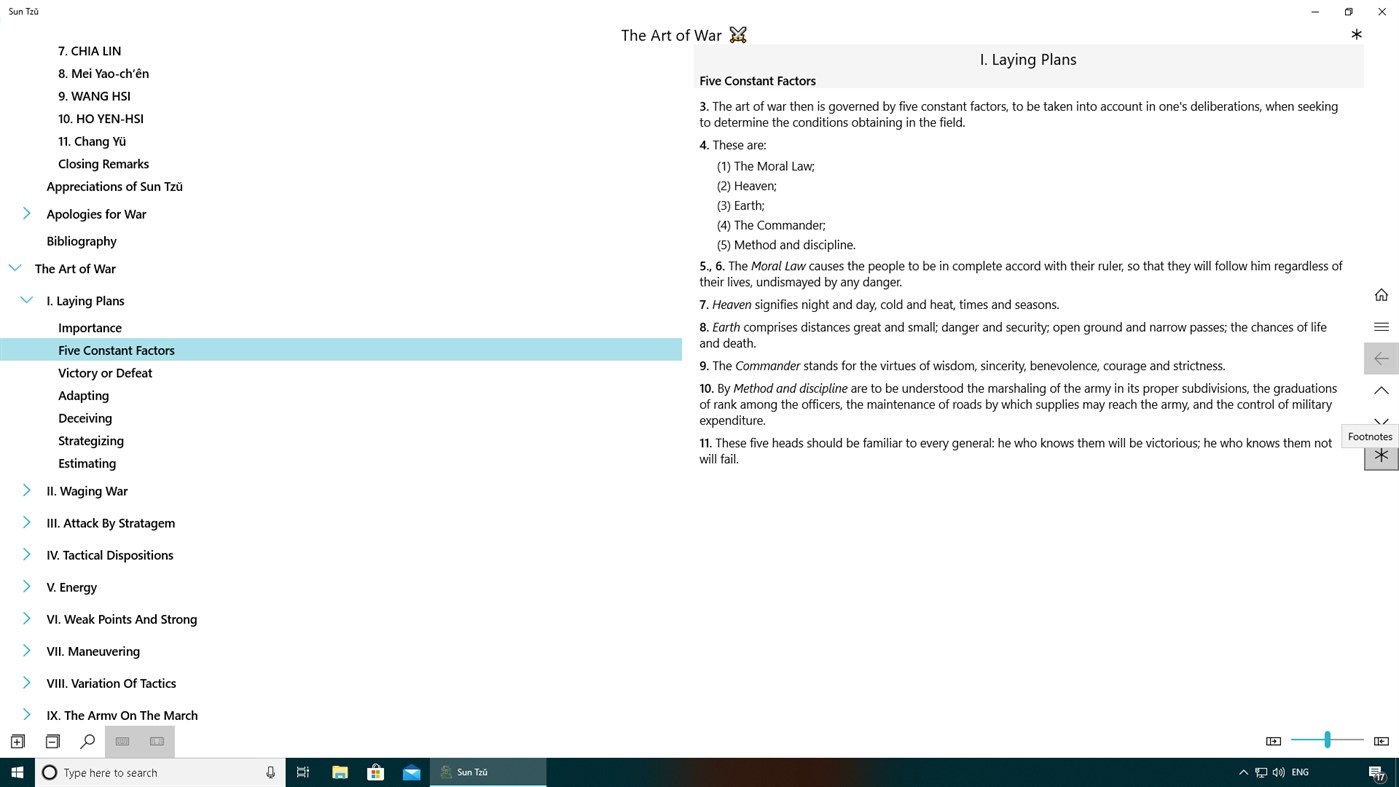 #4. Sun Tzŭ (Windows) Göre: Vision Classics