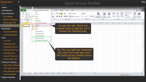 Explore Excel Screenshots 1