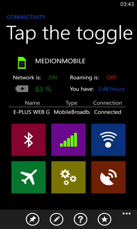 Connectivity Screenshots 1