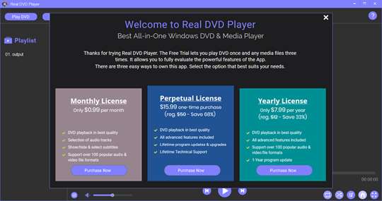 Real DVD Player screenshot 1