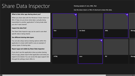 Share Data Inspector screenshot 3