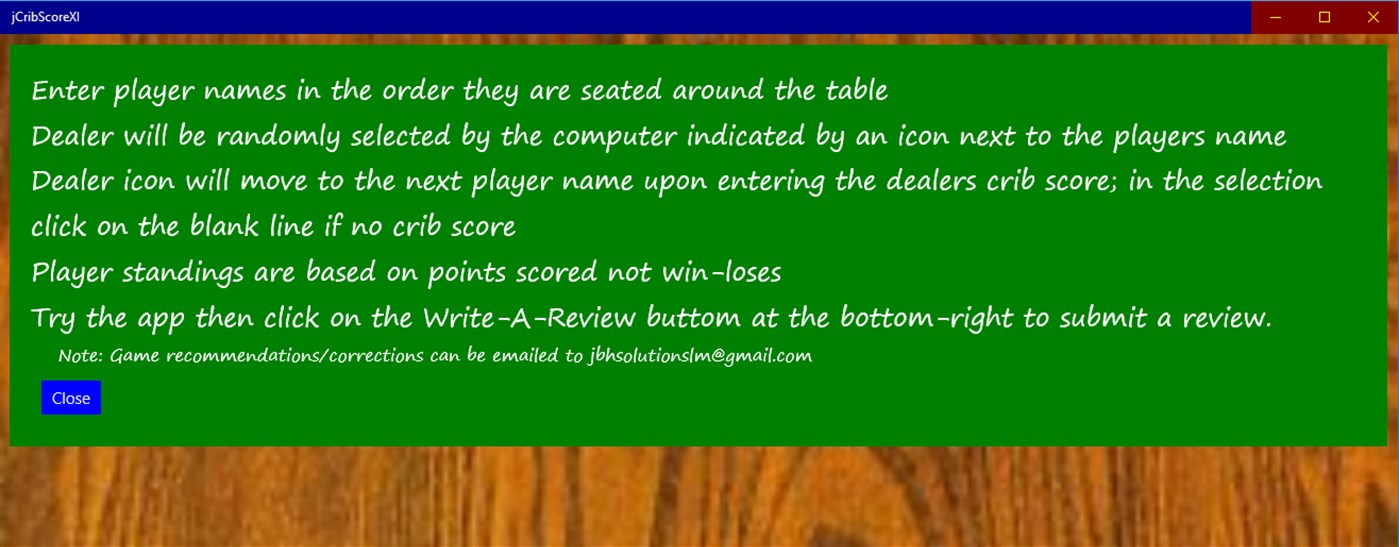 #1. jCribScoreXI (Windows) 由: jbhSolutionsLM