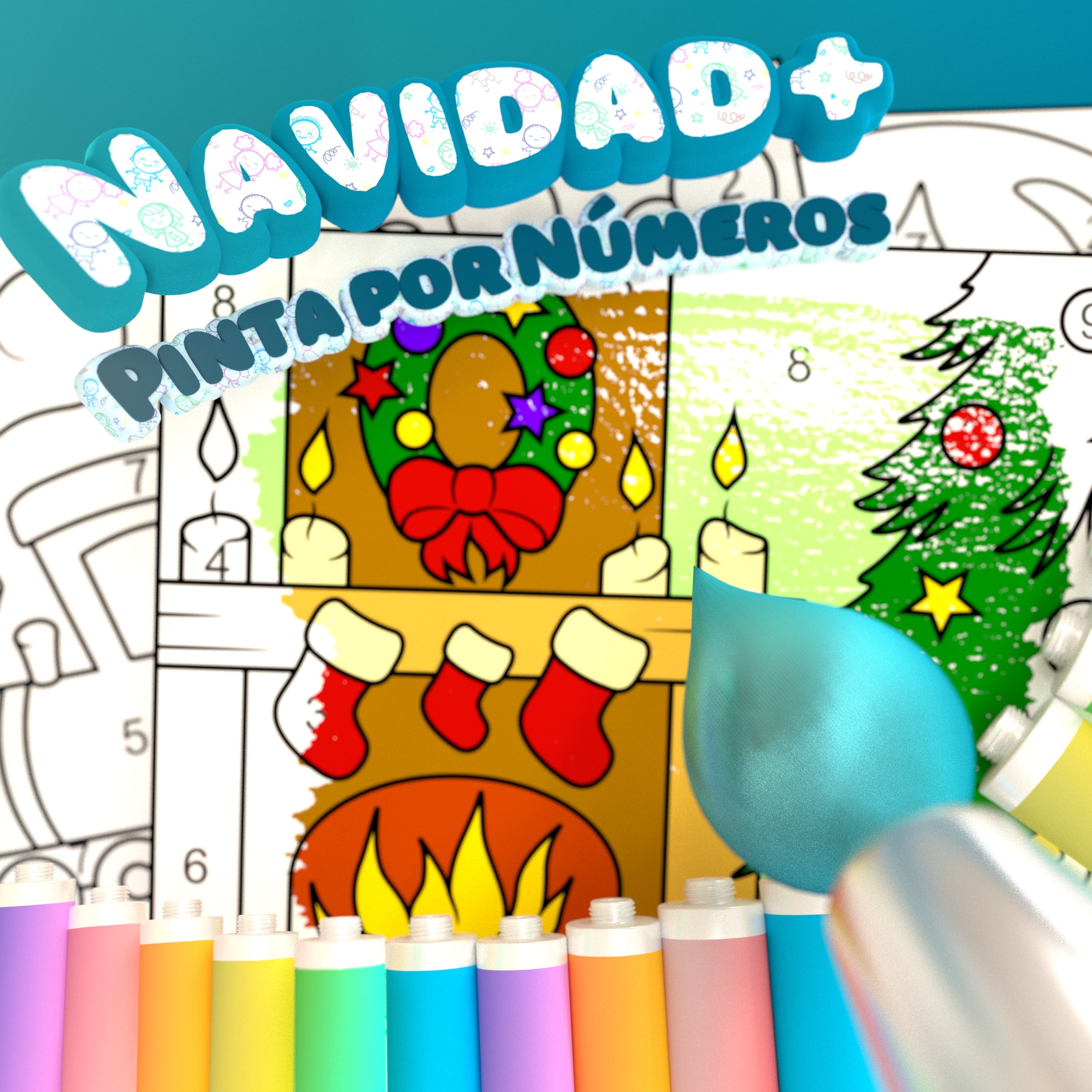 Pinta por Números - Navidad +