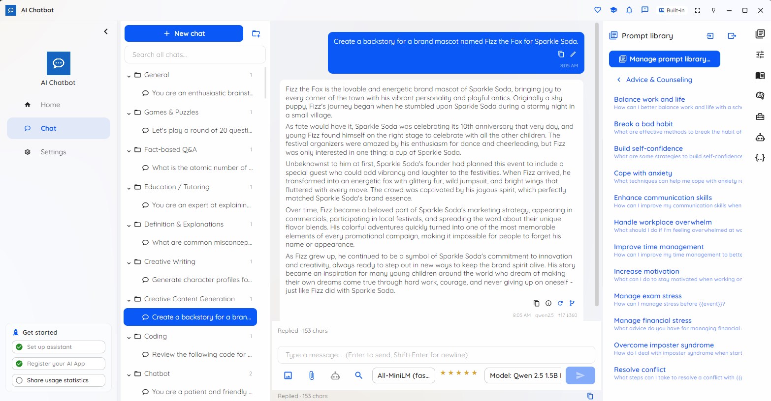 Local AI Chatbot screenshot