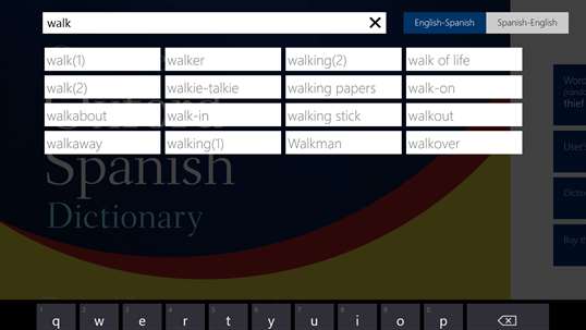 Concise Oxford Spanish Dictionary screenshot 2