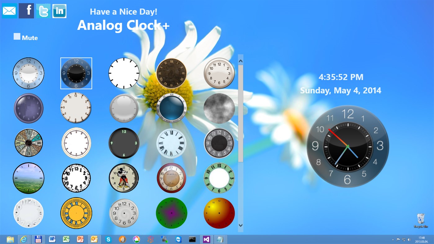 #2. Analog Clock+ (Windows) Podle: trenya