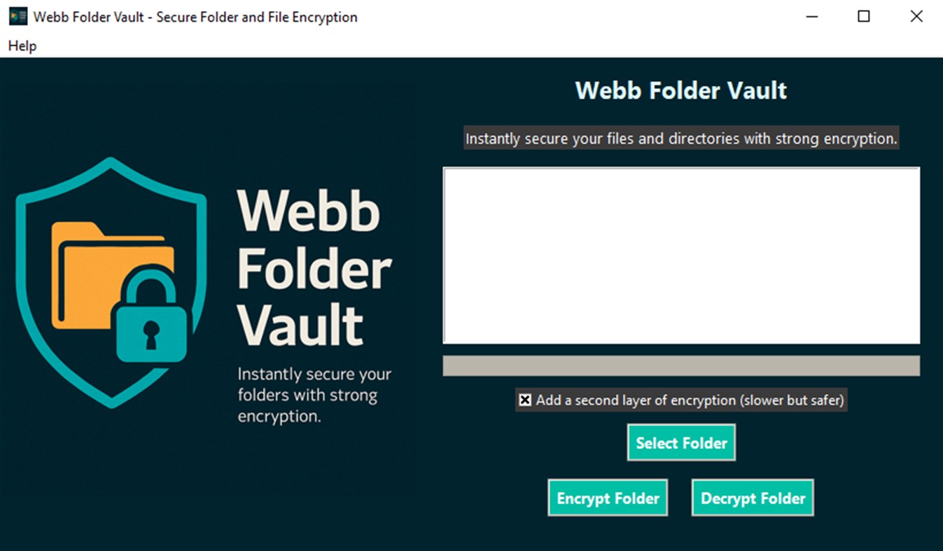 #1. Webb Folder Vault (Windows) Podle: Webb Free Software