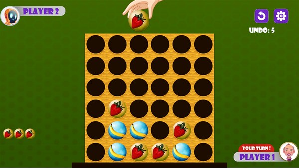 Connect In A Row Puzzle Solver — 4
