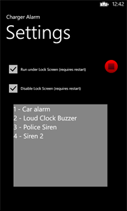 Charger Alarm screenshot 2