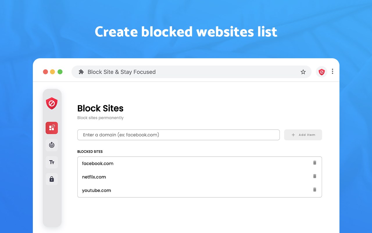 Block Site: Site Blocker & Focus Mode