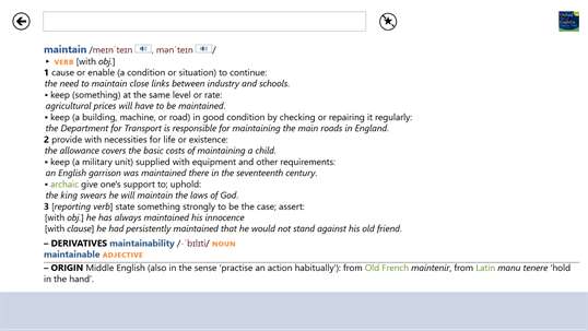 Oxford Dictionary of English and Thesaurus screenshot 7