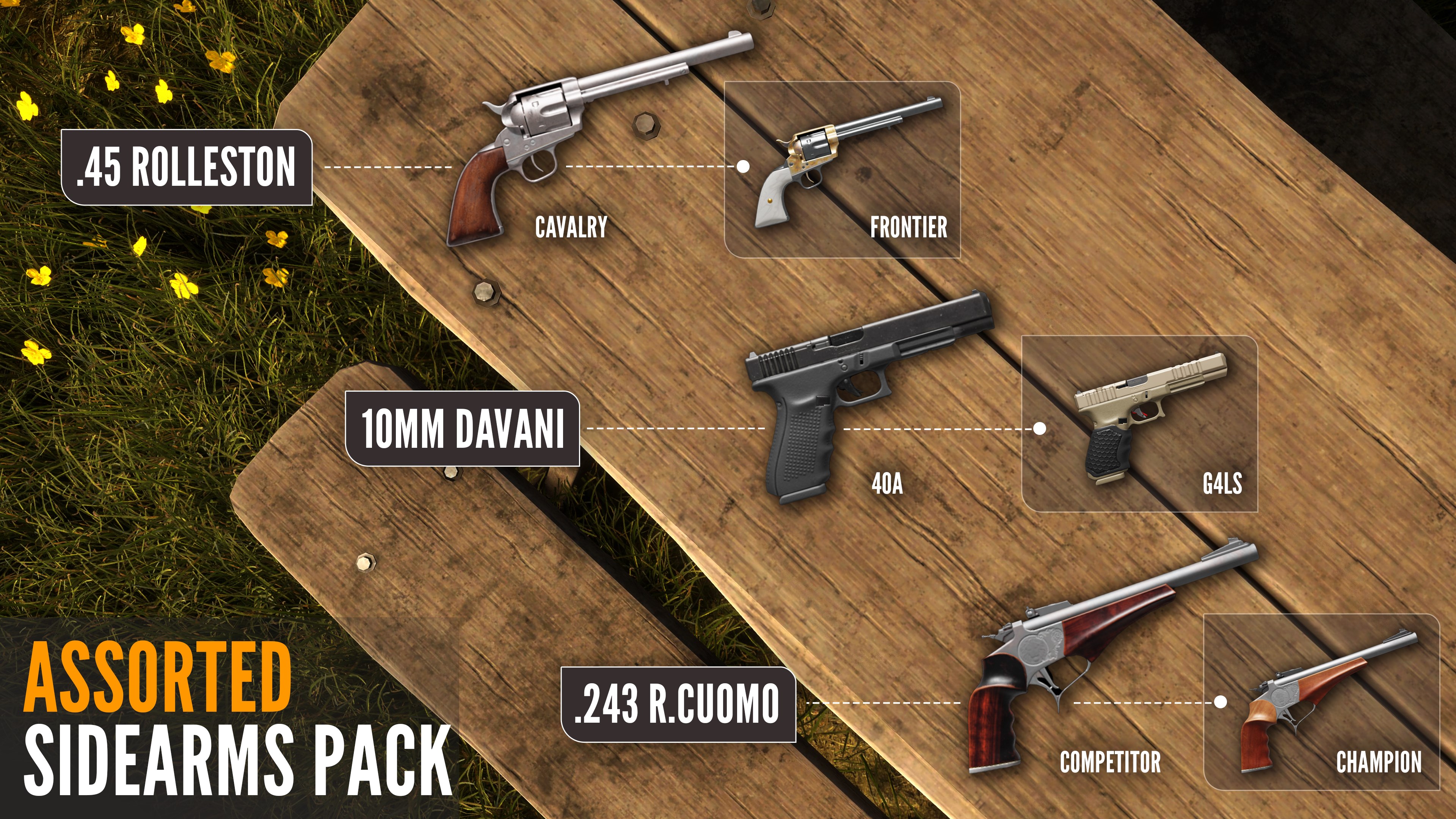 theHunter Call of the Wild™ - Assorted Sidearms Pack - Windows 10 | Xbox | Chiave | Privato