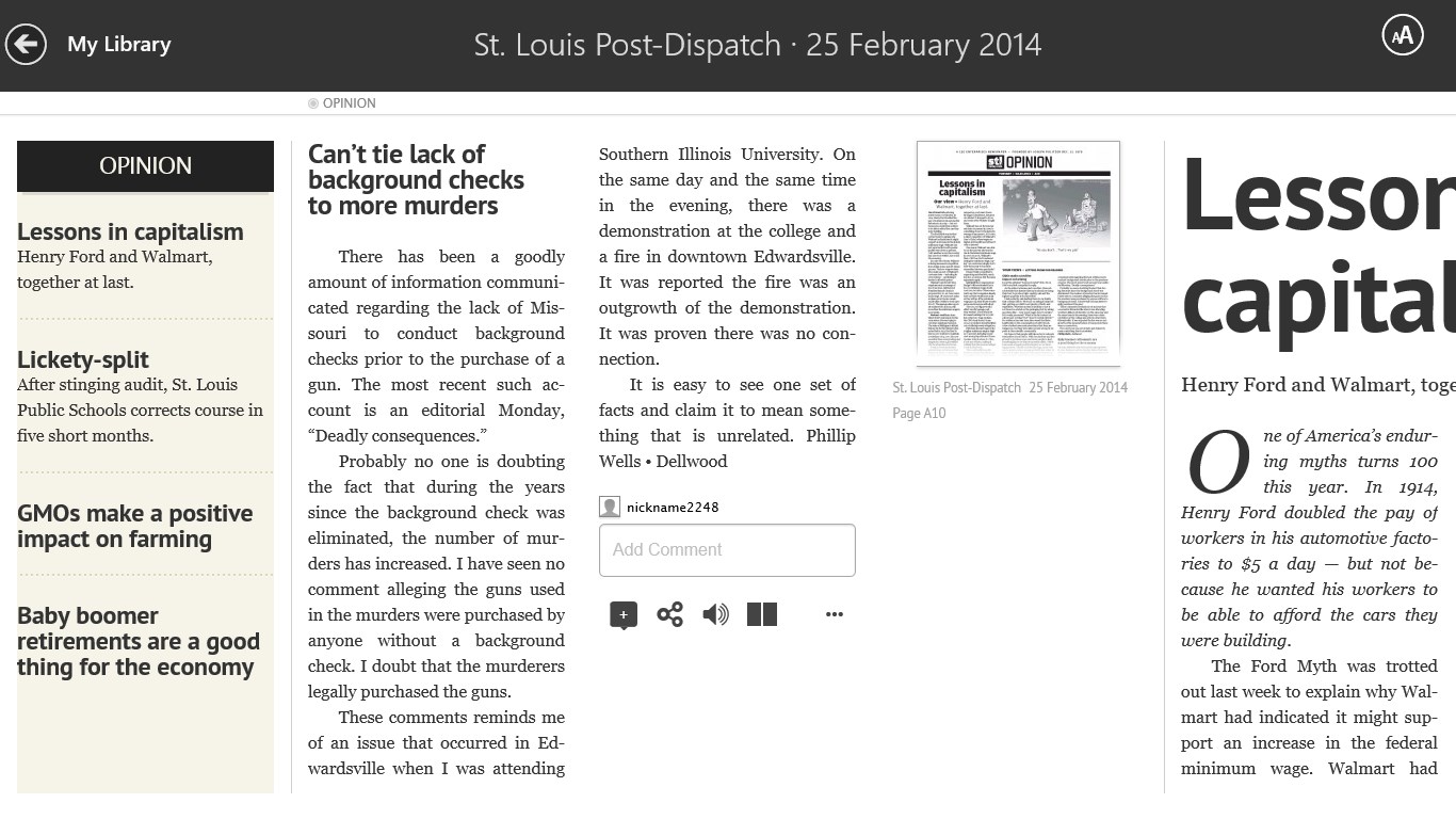 Media text article. St. Louis Post-Dispatch. Article text.