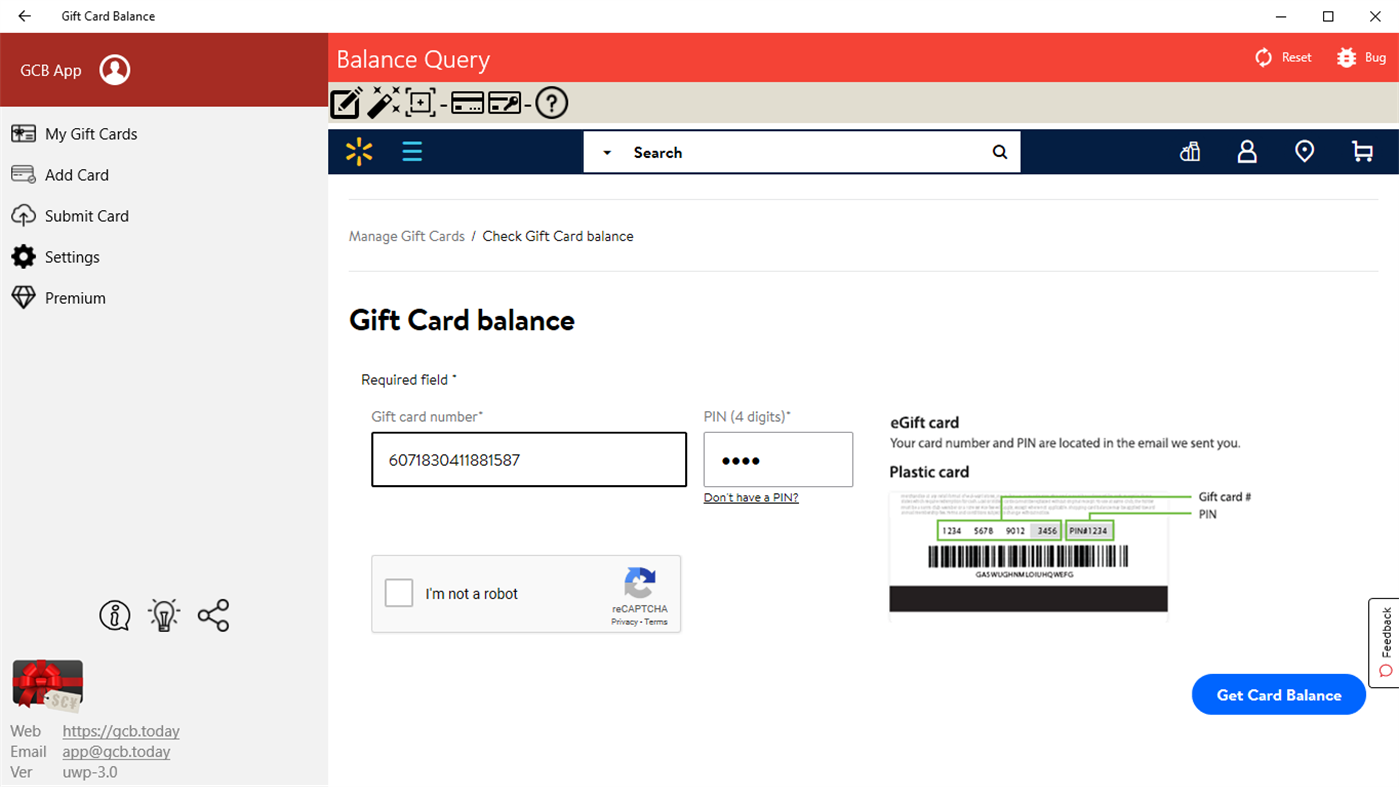 #4. Gift Card Balance+ (Windows) By: Aifen App