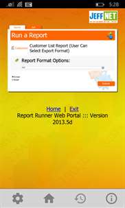 Report Runner for Windows Phone screenshot 2