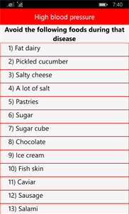 Tips Foods Diseases screenshot 7