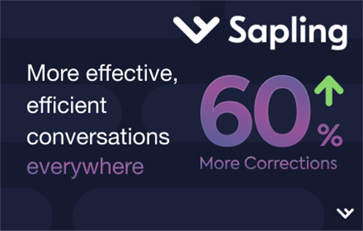 Sapling Grammar Checker and Writing Assistant
