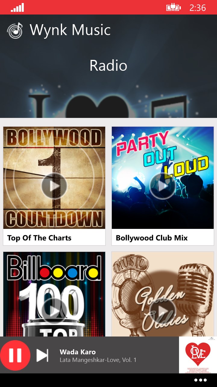 Wynk Music for Windows 10 Mobile