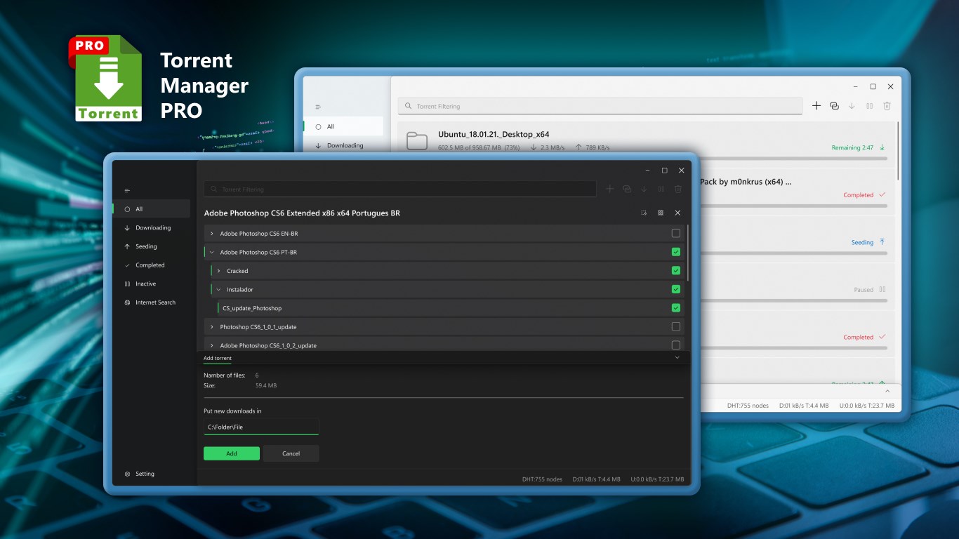 Torrent Manager PRO — скачайте и установите в Windows | Microsoft Store