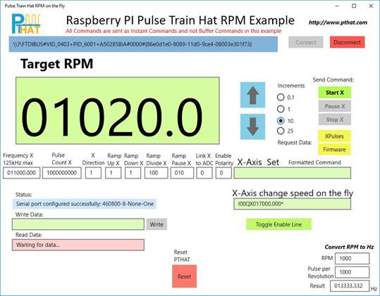 Pulse Train Hat RPM on the Fly screenshot 1