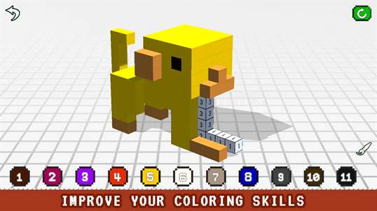 Animals 3D Color by Number - Voxel screenshot 1