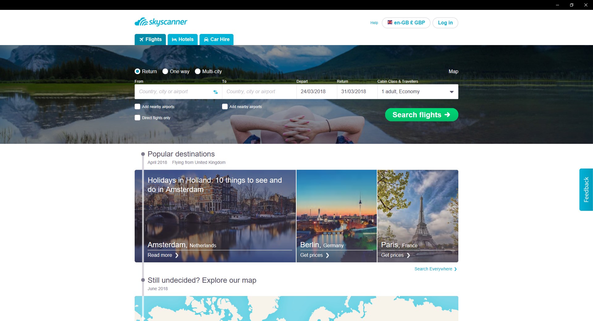 Skyscanner Microsoft Store Applications