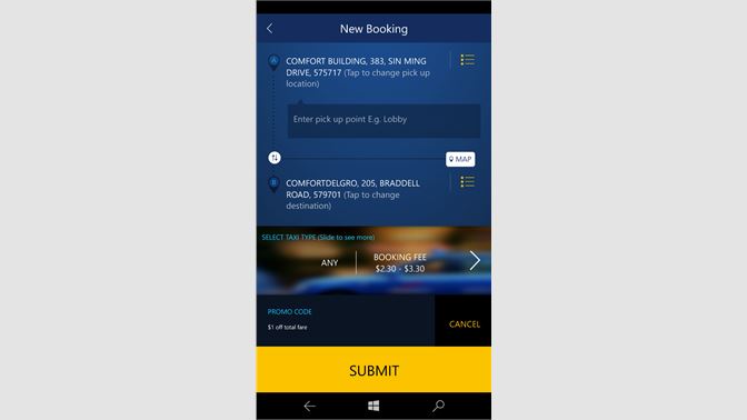 Get Comfortdelgro Taxi Booking App Microsoft Store En Sg