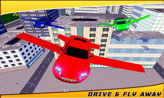 Flying Sports Muscle Car Sim screenshot 2