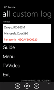 LIRC Remote screenshot 2