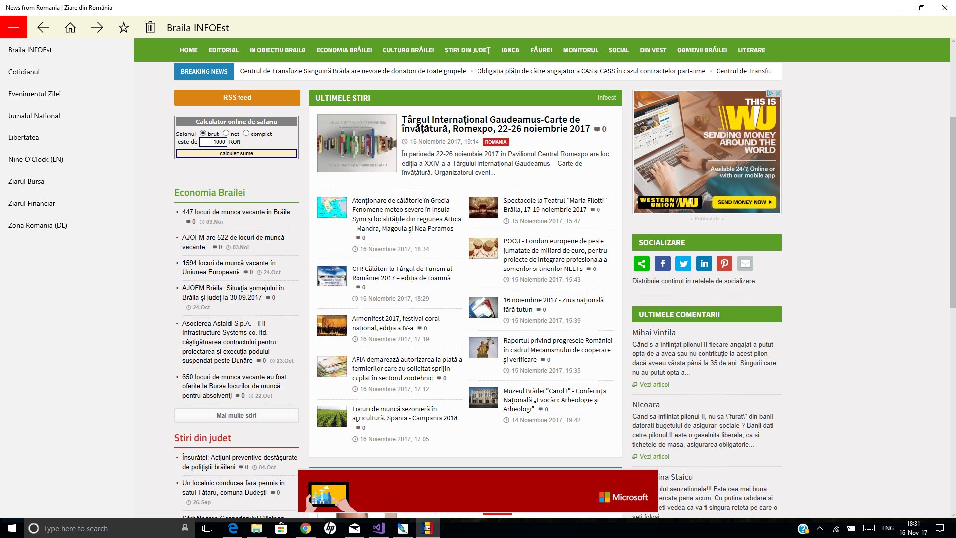 Get News From Romania Microsoft Store En In