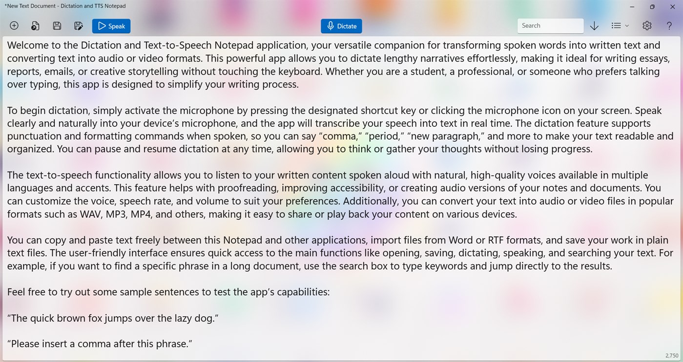 #3. Dictation and TTS Notepad (Windows) 由: Alexander Komarov