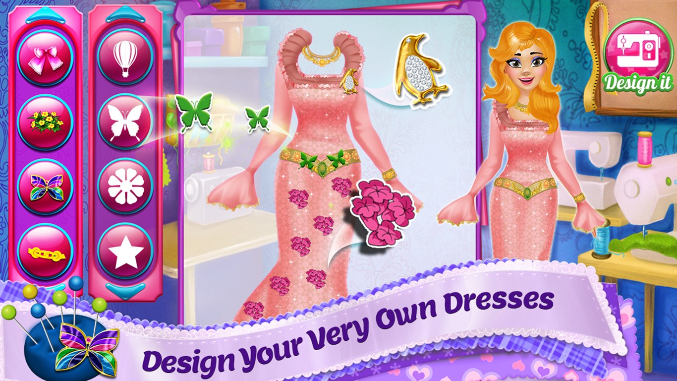 Design It! - Outfit Maker for Fashion Girls Makeover : Dress Up, Make Up and Tailor