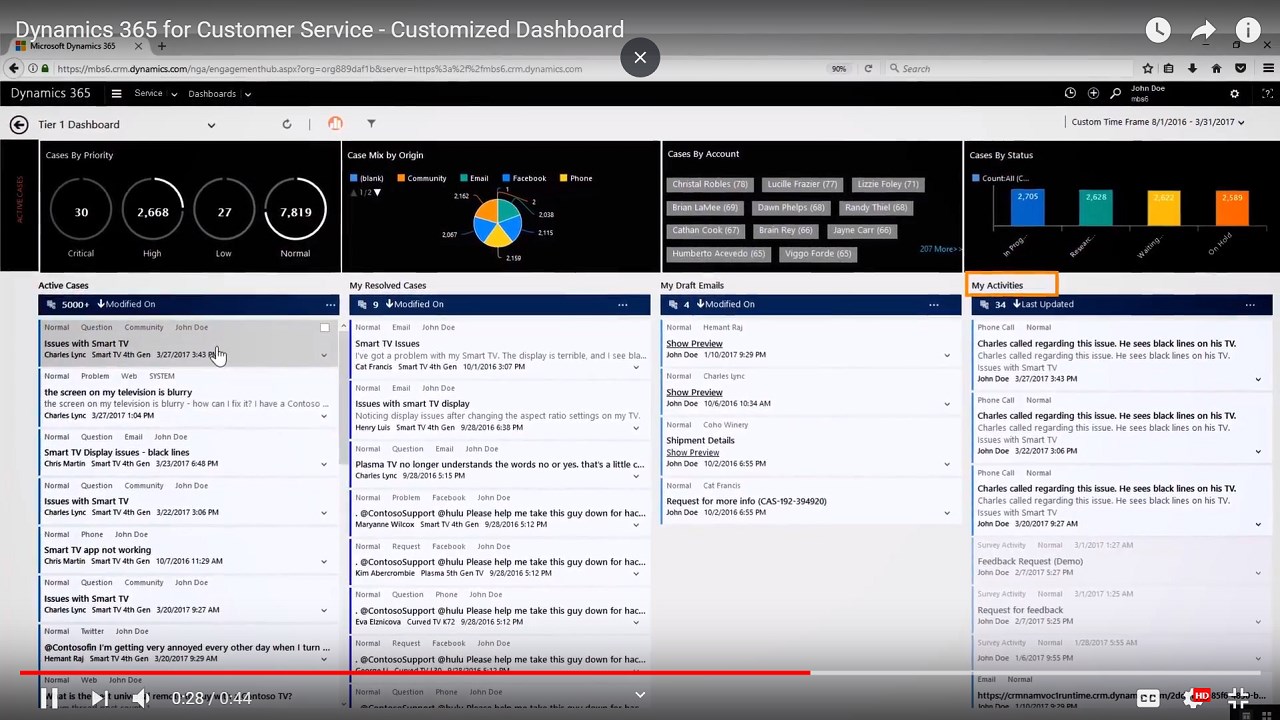 Snapshot 4 of Dynamics 365 for Customer Service: 1-Hr Assessment