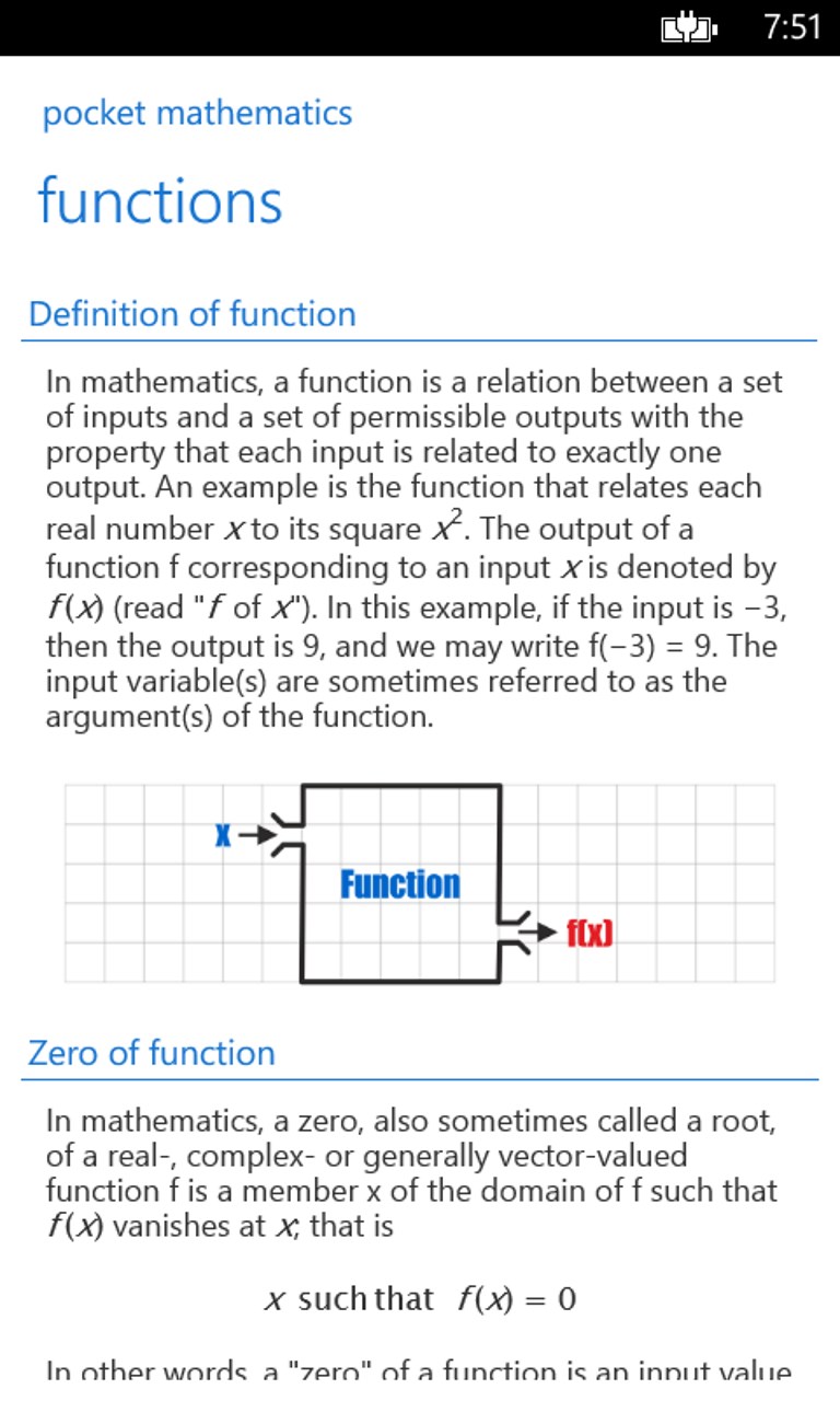 Captura de Pantalla 4 Pocket Mathematics windows