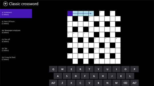 Crosswords by Dynamind Studio screenshot 2