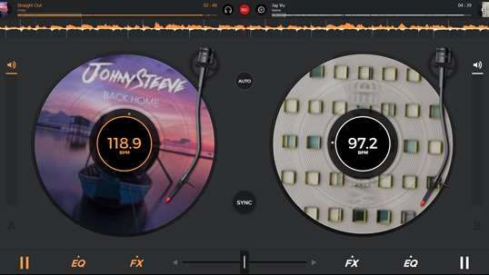 edjing 5: DJ turntable to mix and record music screenshot 1
