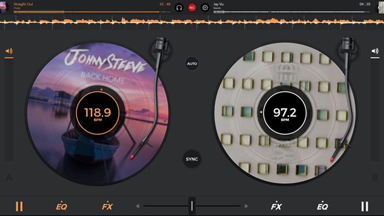 edjing 5: DJ turntable to mix and record music screenshot