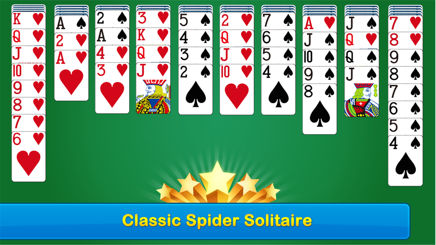 #1. Spider Solitaire Free!! (Windows) By: Dots2line