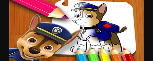 Paw Patrol Coloring Book Game marquee promo image