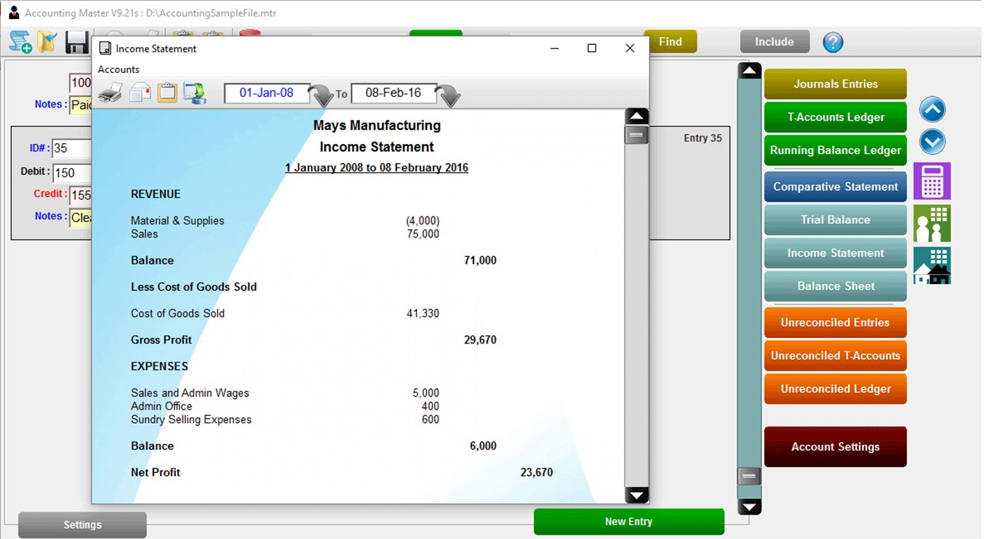 #4. Accounting Master Pro (Windows) Göre: Ezyware Software