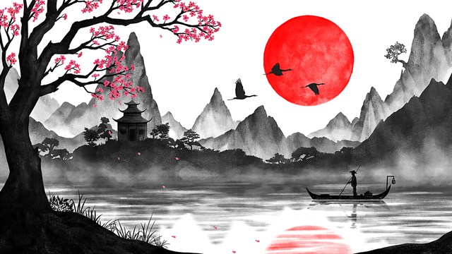 AAA Dynamic Scenes - Bloody Moon over Samurai Lands screenshot 3
