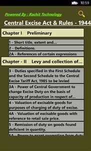 Central Excise Act & Rules - 1944 screenshot 2
