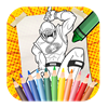 The power rangers Coloring