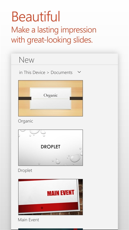PowerPoint Mobile Screenshot
