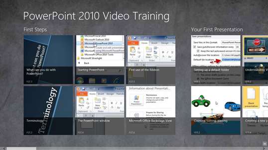 Video Training PowerPoint 2010 screenshot 1